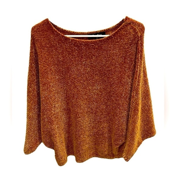Sweet Rain Gold Velvet Sweater Stretch Knit Size Small - Picture 1 of 3
